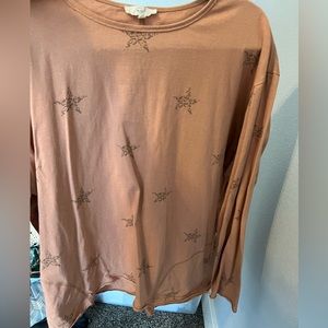 Easel long sleeve top size 1X